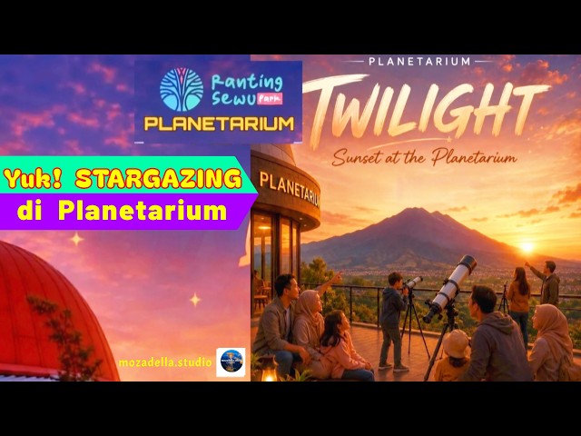 Let's Watch MILKY WAY & SUNSET in PLANETARIUM || Ranting Sewu Park Pandaan || Stargazing