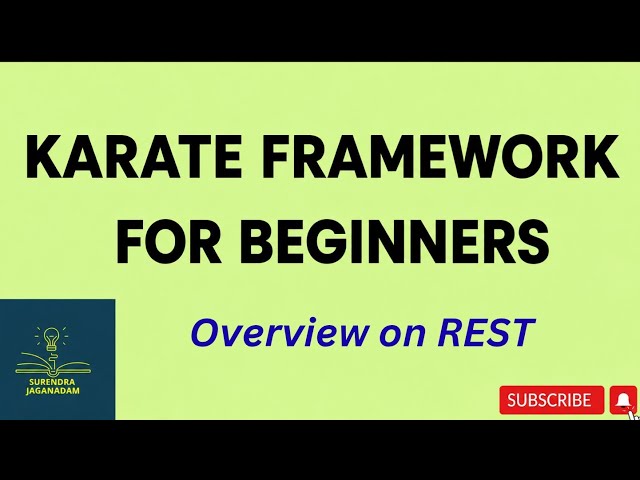 Karate framework Overview on REST | | Karate Tutorial for Beginners