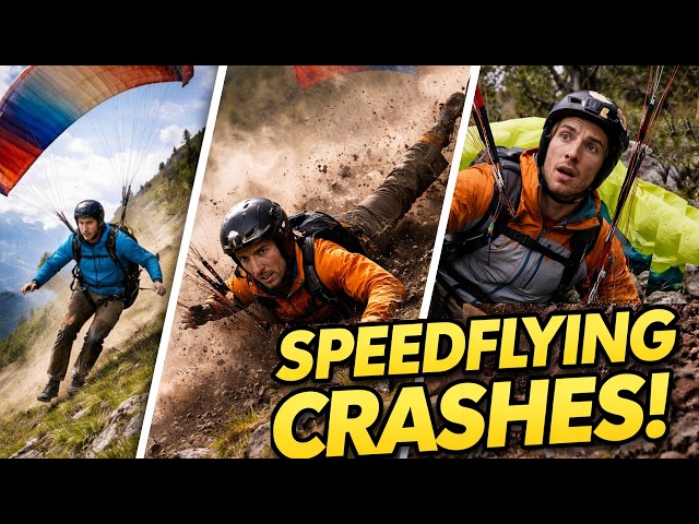100+ Speedflying Crashes Compilation (no commentary)