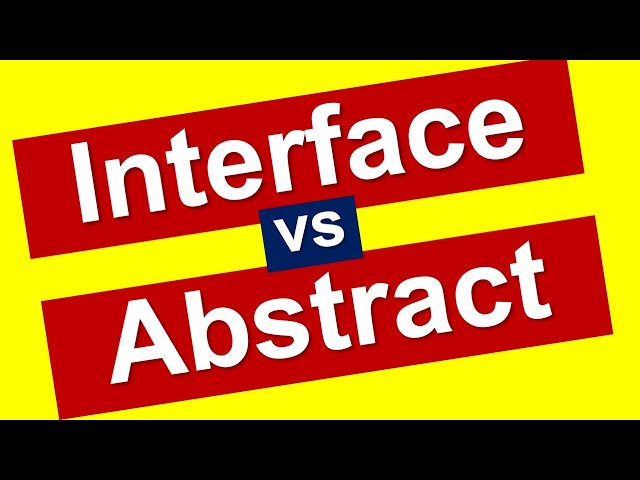Interface vs abstract class in Java C#