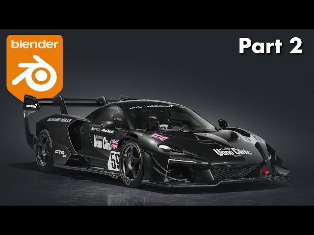 How to Model Complex Car Details in Blender | Mclaren Senna GTR Modelling series Part 2