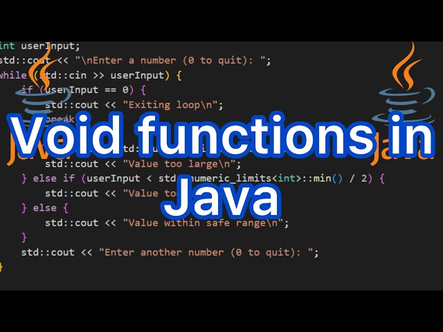 Void Vs. return functions in Java