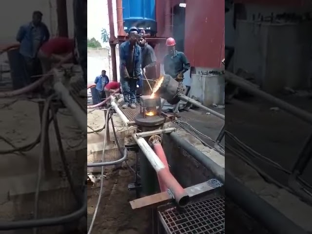 Vertical steel billets casting machine