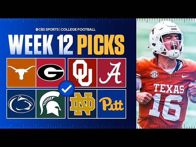 College Football Picks & Best Bets For Week 12 [Texas vs Georgia, Oklahoma vs Alabama & MORE]