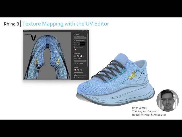 Rhino 8: Texture Mapping with the UV Editor