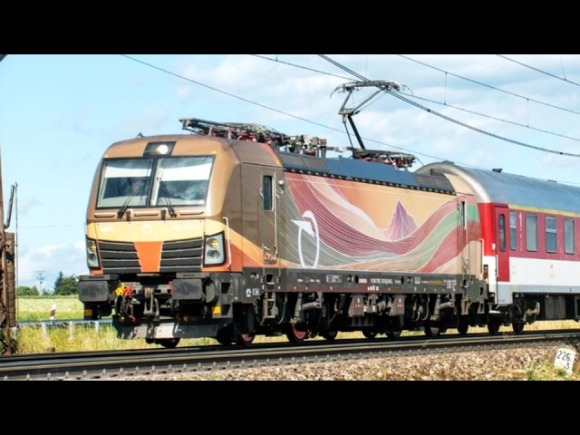 ZSSK Vectron 193.131 “Kriváň” with a Fast Train to Bratislava near Važec