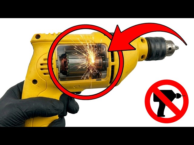 DON'T THROW IT AWAY! Repair your DRILL for FREE with this little-known trick