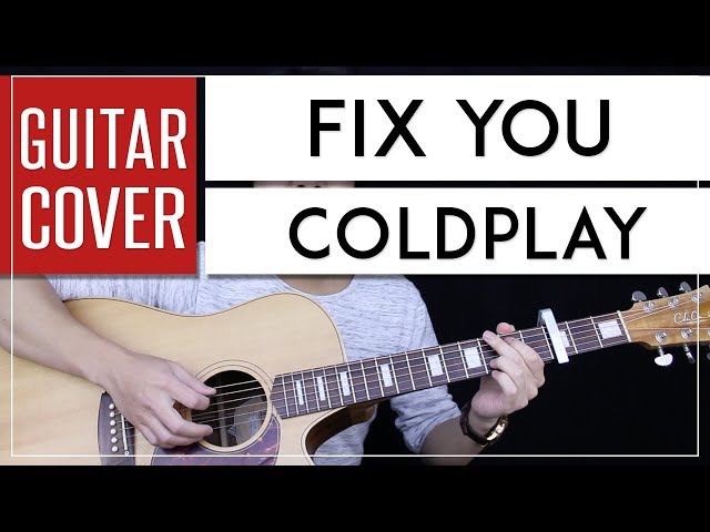 Fix You Guitar Cover Acoustic - Coldplay + Onscreen Chords