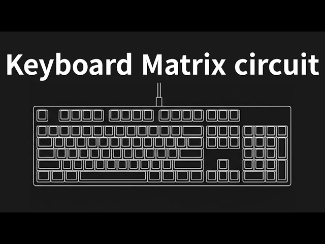 How a keyboard circuit works : Matrix circuit [KVolt]