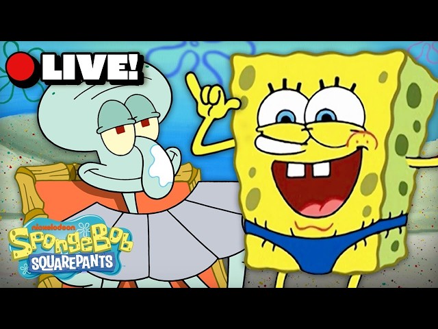 🔴 LIVE: Classic SpongeBob Summer Moments MARATHON! ☀️ | SpongeBob