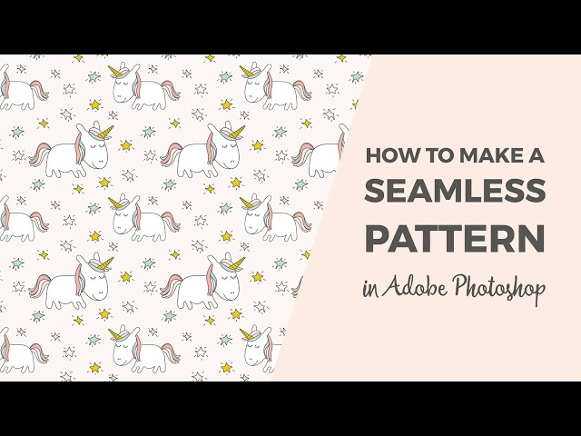 How to make a seamless pattern in Photoshop