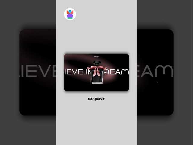 Perfume Website Parallax Scroll Animation in Figma ✨