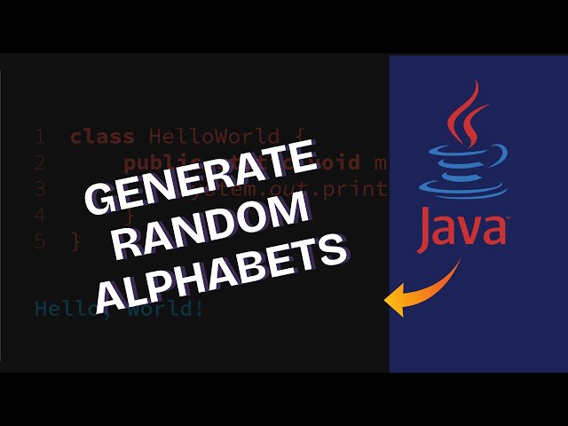 How to Generate Random Alphabets in Java 2025?