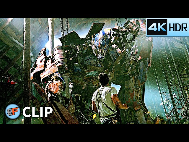 Cade Yeager Meets Optimus Prime Scene | Transformers Age of Extinction (2014) IMAX 4K HDR Movie Clip