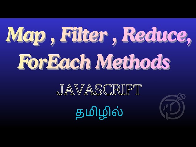 JavaScript Array Methods | forEach | map | filter | reduce | Deni Keys
