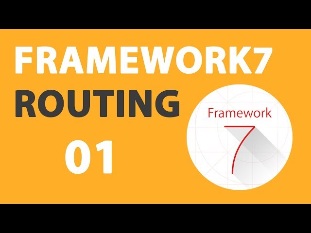 01 Framework7 V2 Router Tutorial: Basics (with Demo/Example)