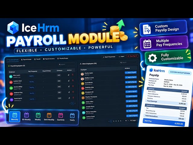 IceHrm Payroll Tutorial: Salary, Timesheet Pay, Tax & Super (Australian Example)
