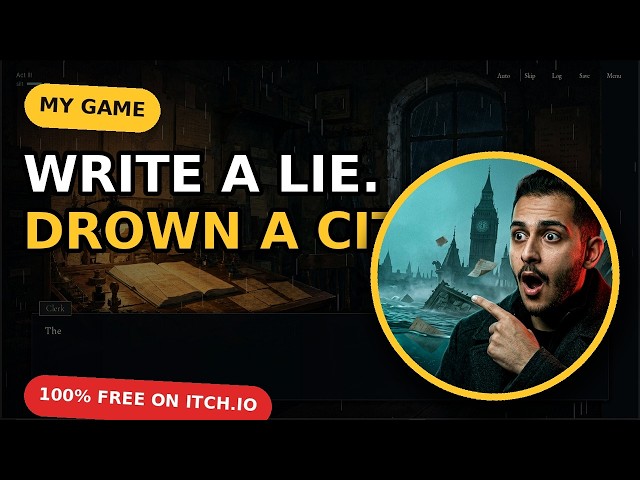 I Made a  Free Horror Visual Novel on ITCH site Where Lying Drowns a City!