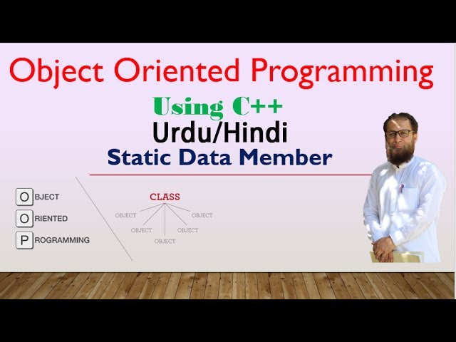 static data member in c++ in Urdu/Hindi with example