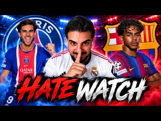 PSG vs BARCELONA LIVE 🔥 | CHAMPIONS LEAGUE HATE WATCH 😂🔴🔵