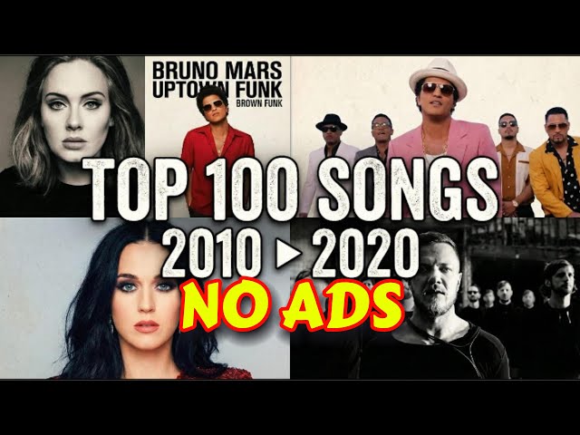 Top Hits 2010–2020 | Best Songs of the Decade | 4K (NO ADS) #topsongs #popmusic