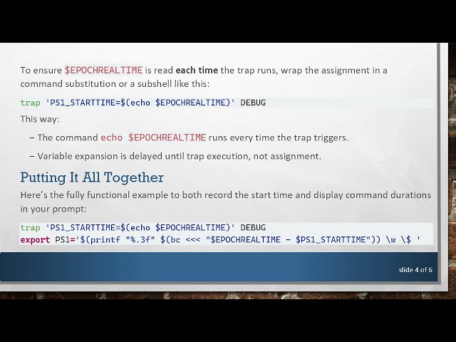 How to Use Bash's trap Command for Accurate Delayed Execution Timing
