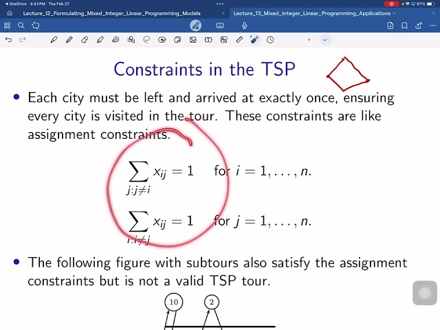 Lecture 13 Mixed Integer Linear Programming Applications