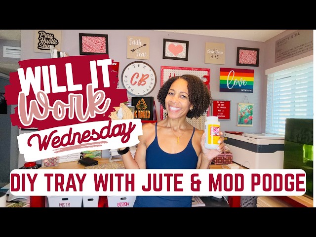 DIY Tray With Jute and Mod Podge