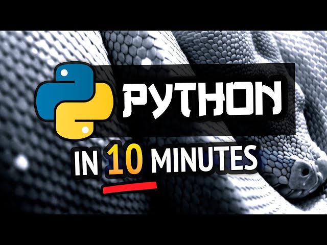 Learn Python in 10 minutes for Beginners! (with homework)