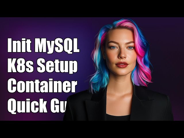 How to initialize mysql container when created on Kubernetes?