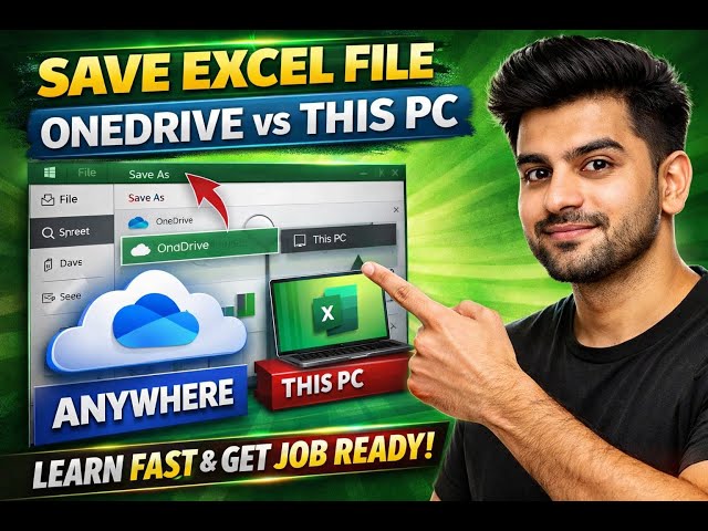 Save Excel File: OneDrive vs This PC | Excel Tips in 30 Seconds