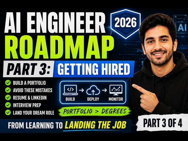 AI Engineer Roadmap 2026 Part 3: How to Get Hired (Portfolio + Resume Guide)