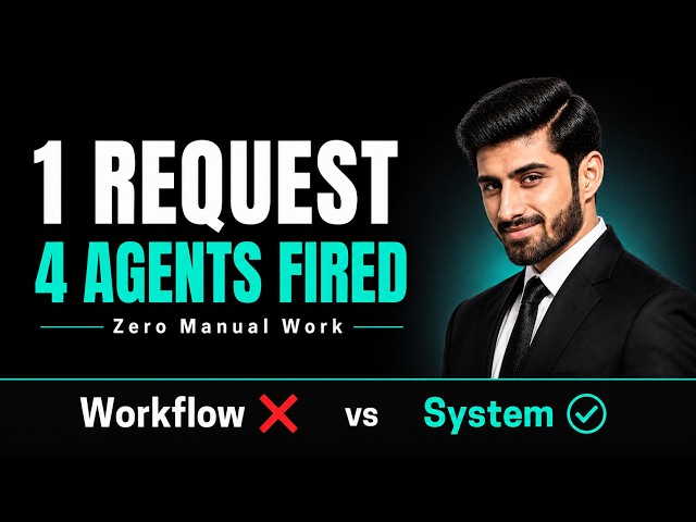 I Sent 1 Request — 4 AI Agents Ran My Entire Business Automatically | Waqar Hussain