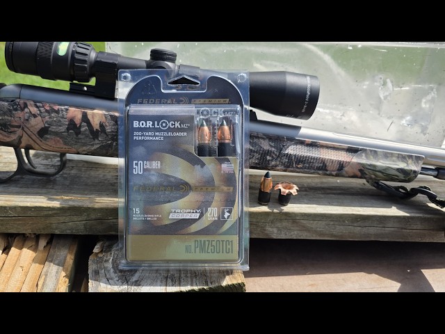 Federal B.O.R. Lock 50cal 270gr Muzzleloader Bullet Accuracy & Gel Testing W/ Winchester Apex