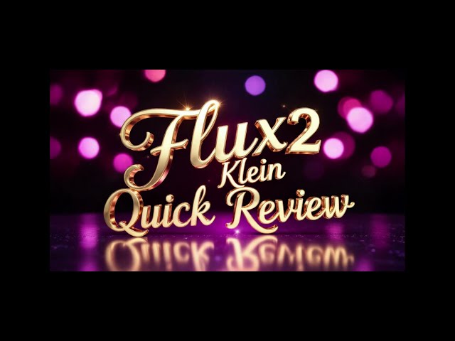 Free Comfyui Flux Two Workflow and mini review