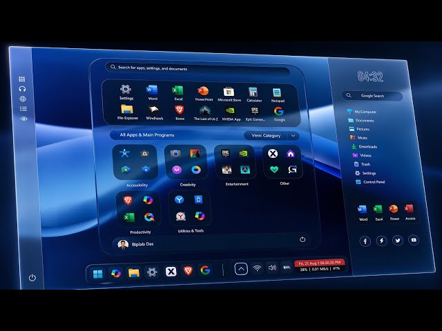 Ultimate Windows 11 Customization: Liquid Glass & Mac Dock (Windhawk & Rainmeter) 🚀