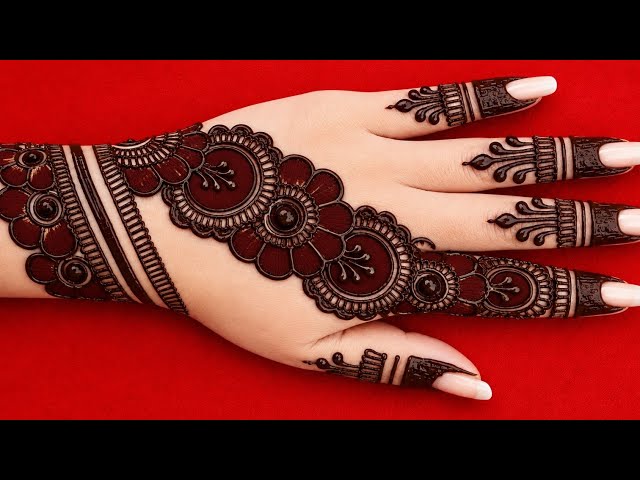 Mehndi Design Simple Back Hand | Easy And Beautiful Mehndi Design For Girls |Mehndi Ka Design|834