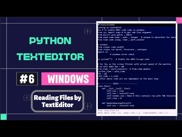 Reading files by TextEditor and Displaying text from it in readable format    #learnpython #textedit