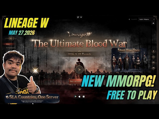 Lineage W | New MMORPG , Free To Play ( Tagalog )