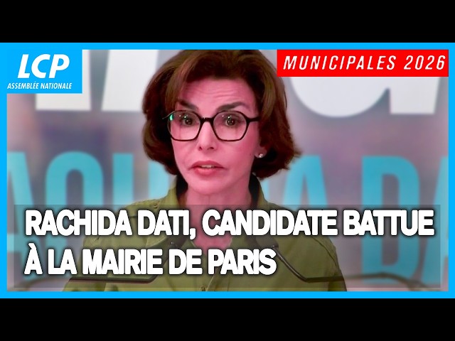 Rachida Dati, defeated candidate for mayor of Paris - Municipal elections 2026 - 22/03/2026
