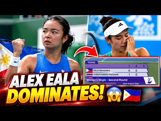 ALEX EALA DOMINATES THAILAND! 😱🇵🇭 6-1, 6-0 Asian Games Victory!  #alexeala  #tennis 