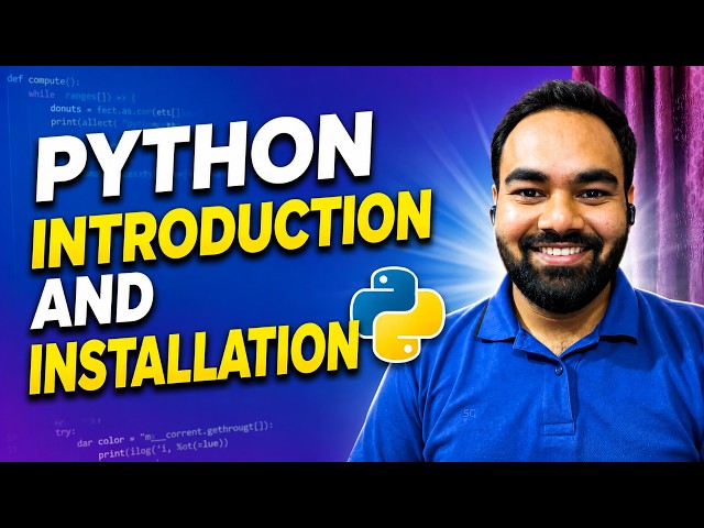 Python Introduction & Installation for Beginners | Euron