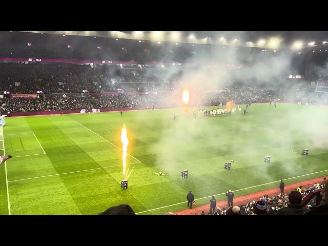 Aston Villa coming out to local legend Ozzy Osbourne’s song Crazy Train. The home of heavy metal. 