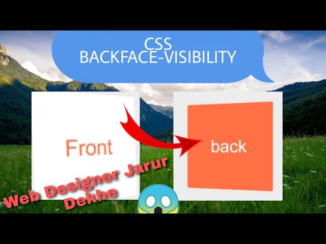 CSS BACKFACE-VISIBILITY |HTML&CSS | LEARN UNIQUE DESIGN.