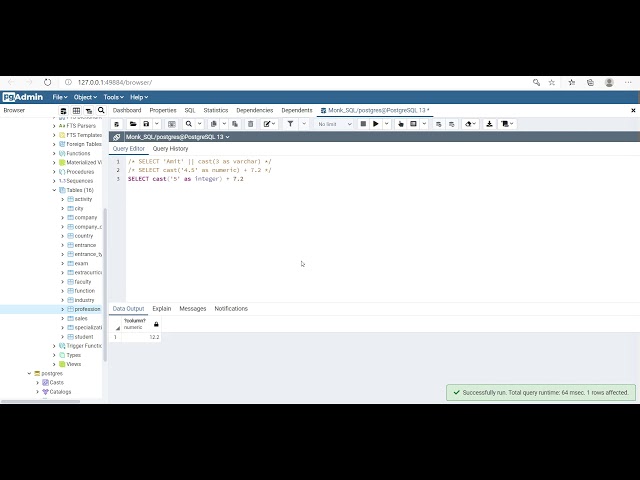 Changing data type in SQL