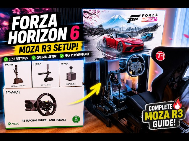 Forza Horizon 6 with the Moza R3/R5/R12/R16/R21 Does it work!? + BEST WHEEL SETTINGS