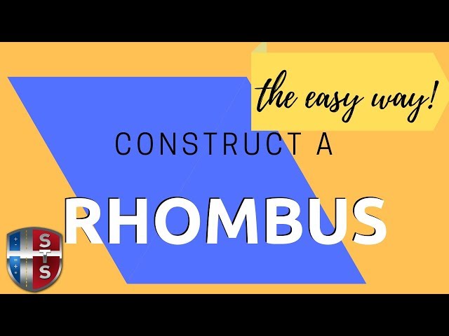 How to construct a rhombus