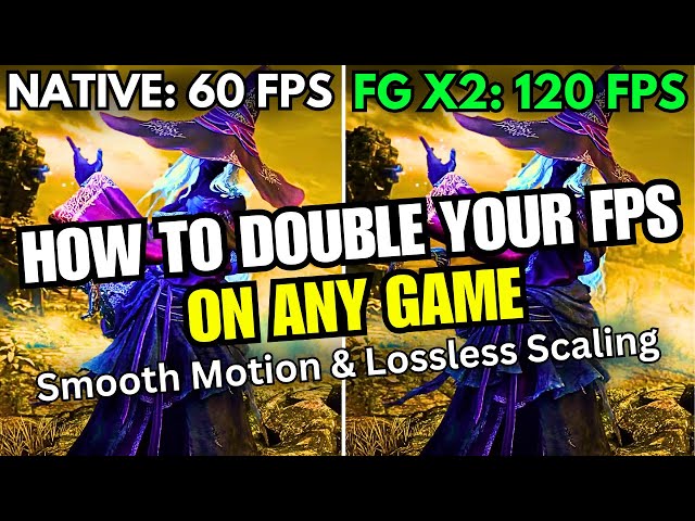 This Is How to EASILY Double Your FPS (SmoothMotion & Lossless Scaling)