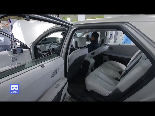 3D 180VR 4K  Inside View of IONIQ5 Prestige Hyundai New Electric Vehicle Dream Car Ioniq5