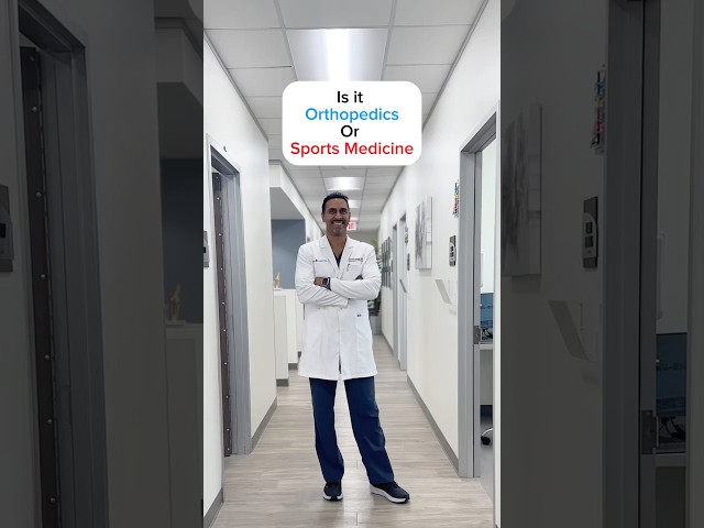 Is it Orthopedic or Sports Medicine? 🤔With Orthopedic Surgeon Dr. Karthik Jonna